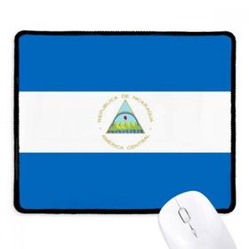 Dıythinker Siyah Nicaragua Ulusal Bayrağı Kuzey Amerika Ülke Kaymaz Fare Altlığı