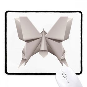 Dıythinker Siyah Origami Geometrik Soyut Kelebek Desenli Kaymaz Fare Altlığı