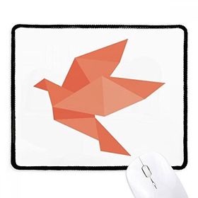 Dıythinker Siyah Origami Kırmızı Kuş Soyut Desen Kaymaz Fare Altlığı