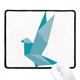 Dıythinker Siyah Origami Soyut Grenn Güvercin Desenli Kaymaz Fare Altlığı