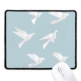 Dıythinker Siyah Origami Soyut Güvercin Geometrik Şekilli Kaymaz Fare Altlığı