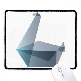 Dıythinker Siyah Origami Soyut Kaz Geometrik Şekilli Kaymaz Fare Altlığı