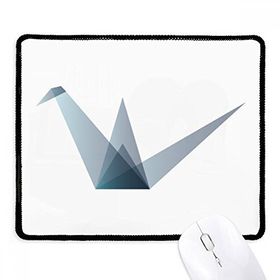 Dıythinker Siyah Origami Soyut Vinç Geometrik Şekil Kaymaz Fare Altlığı