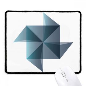 Dıythinker Siyah Origami Soyut Yel Değirmeni Geometrik Şekil Kaymaz Fare Altlığı