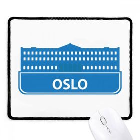 Dıythinker Siyah Oslo Norveç Mavi Simgesi Desenli Kaymaz Fare Altlığı