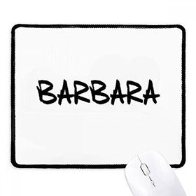 Dıythinker Siyah Özel El Yazısı İngilizce Adı BARBARA Kaymaz Fare Altlığı