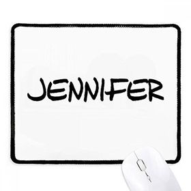 Dıythinker Siyah Özel El Yazısı İngilizce Adı JENNIFER Kaymaz Fare Altlığı
