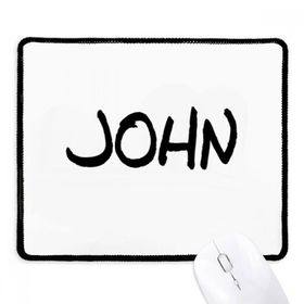 Dıythinker Siyah Özel El Yazısı İngilizce Adı JOHN Kaymaz Fare Altlığı