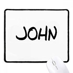 Dıythinker Siyah Özel El Yazısı İngilizce Adı JOHN Kaymaz Fare Altlığı