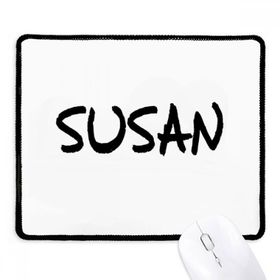 Dıythinker Siyah Özel El Yazısı İngilizce İsim SUSAN Kaymaz Fare Altlığı