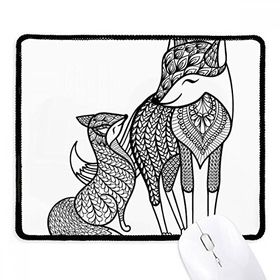 Dıythinker Siyah Paint Fox Friend Company Kaymaz Fare Altlığı