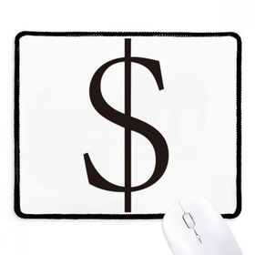 Dıythinker Siyah Para Birimi Sembolü Amerikan Doları Kaymaz Fare Altlığı
