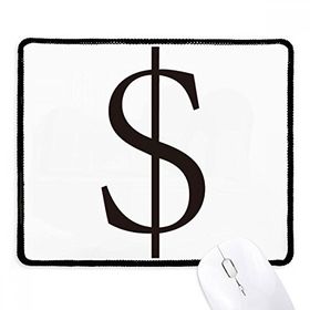 Dıythinker Siyah Para Birimi Sembolü Amerikan Doları Kaymaz Fare Altlığı
