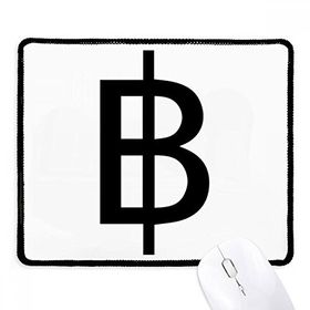 Dıythinker Siyah Para Birimi Sembolü Thai Baht Kaymaz Fare Altlığı