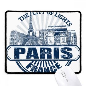 Dıythinker Siyah Paris Fransa Bayrağı Eyfel Kulesi Mimarisi Kaymaz Fare Altlığı