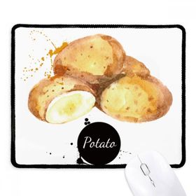 Dıythinker Siyah Patates Sebze Lezzetli Sağlıklı Suluboya Kaymaz Fare Altlığı