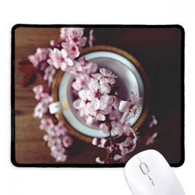 Dıythinker Siyah Pembe Erik Çiçeği Vazo Kaymaz Fare Altlığı
