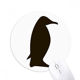Dıythinker Siyah Penguen Hayvan Portrayal Baskılı Yuvarlak Kaymaz Kauçuk Mouse Pad