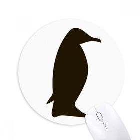 Dıythinker Siyah Penguen Hayvan Portrayal Baskılı Yuvarlak Kaymaz Kauçuk Mouse Pad