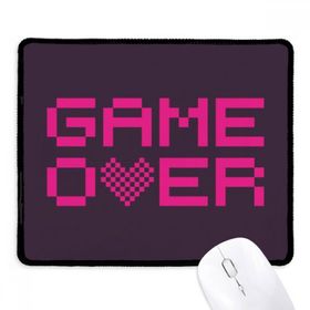 Dıythinker Siyah Pink Game Over Pixel Kaymaz Fare Altlığı