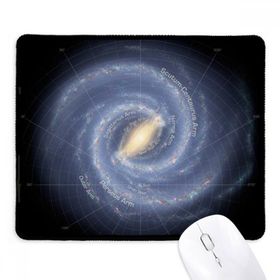 Dıythinker Siyah Planet Stars Galaxy Işık yılı Kaymaz Fare Altlığı