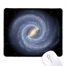 Dıythinker Siyah Planet Stars Galaxy Işık yılı Kaymaz Fare Altlığı