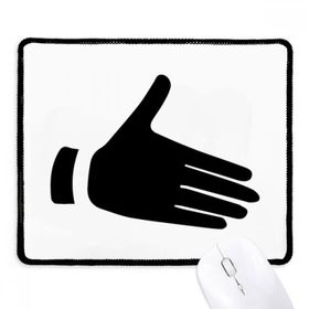 Dıythinker Siyah Reach Out Jesture Silüet Desen Kaymaz Fare Altlığı