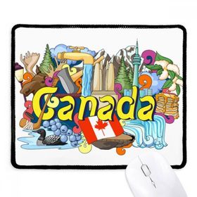 Dıythinker Siyah Rocky Mountains CN Kulesi Akçaağaç Kanada Kaymaz Fare Altlığı