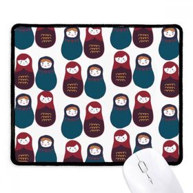 Dıythinker Siyah Rusya Erkek Kız Bebek Matryoshka Kaymaz Fare Altlığı