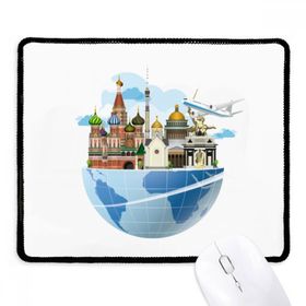 Dıythinker Siyah Rusya St Basil Katedrali Uçağı Kaymaz Fare Altlığı
