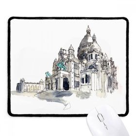 Dıythinker Siyah Sacre-Coeur Paris Fransa Kaymaz Fare Altlığı