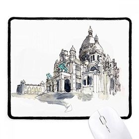 Dıythinker Siyah Sacre-Coeur Paris Fransa Kaymaz Fare Altlığı