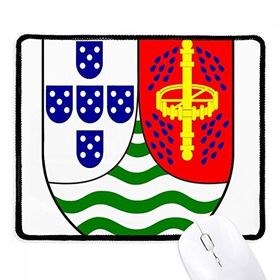 Dıythinker Siyah Sao Tome ve Principe Ulusal Amblem Kaymaz Fare Altlığı