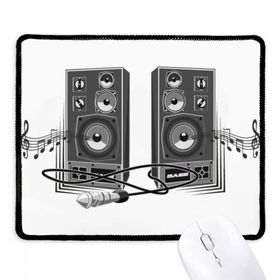 Dıythinker Siyah Şarkı Müzik Hoparlör Kutusu Desenli Kaymaz Fare Altlığı