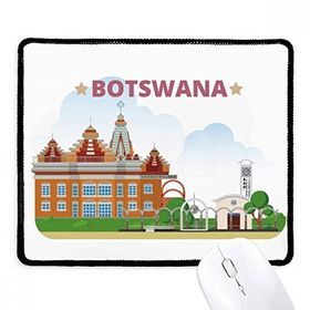 Dıythinker Siyah Şehir Binası Botsvana Kaymaz Fare Altlığı
