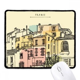Dıythinker Siyah Şehir Binası Renkli Fransa Resim Kaymaz Fare Altlığı