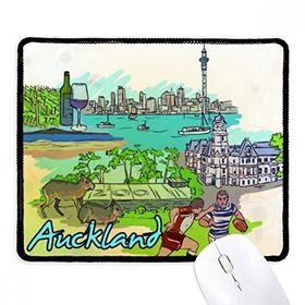 Dıythinker Siyah Şehir Futbol Kırmızı Şarap Auckland Kaymaz Fare Altlığı