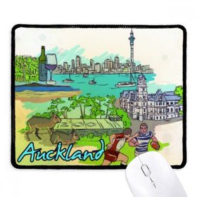 Dıythinker Siyah Şehir Futbol Kırmızı Şarap Auckland Kaymaz Fare Altlığı