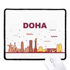 Dıythinker Siyah Şehir Simgesi İnşaat Doha Kaymaz Fare Altlığı