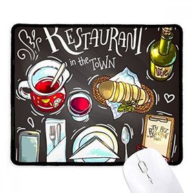 Dıythinker Siyah Şehirdeki en iyi restoran Wins Kaymaz Fare Altlığı