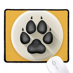 Dıythinker Siyah Sevimli Köpek Pençeleri Siyah Desen Kaymaz Fare Altlığı
