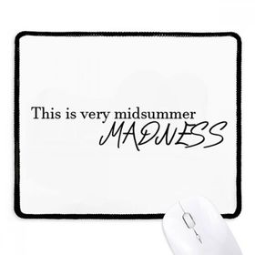 Dıythinker Siyah Shakespeare Yaz Yarısı Çılgınlığı Kaymaz Fare Altlığı