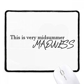 Dıythinker Siyah Shakespeare Yaz Yarısı Çılgınlığı Kaymaz Fare Altlığı