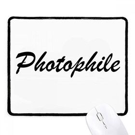 Dıythinker Siyah Şık Kelime Fotofile Kaymaz Fare Altlığı