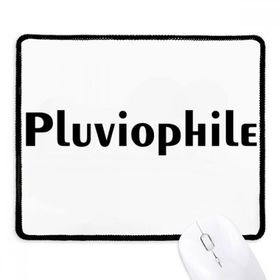 Dıythinker Siyah Şık Kelime Pluviophile Kaymaz Fare Altlığı