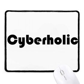 Dıythinker Siyah Şık Kelime Siberholik Kaymaz Fare Altlığı