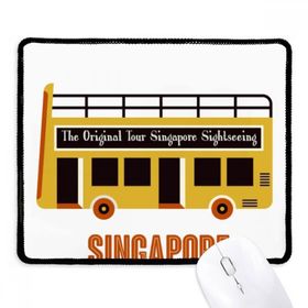 Dıythinker Siyah Singapur Gezi Mekiği Otobüs Kaymaz Fare Altlığı