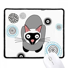 Dıythinker Siyah Siyam Kedi Hayvan Kaymaz Fare Altlığı