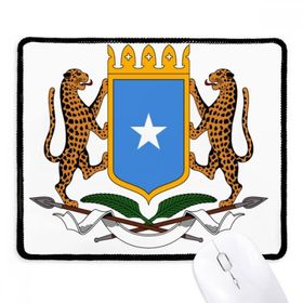 Dıythinker Siyah Somali Afrika Ulusal Amblem Kaymaz Fare Altlığı