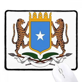 Dıythinker Siyah Somali Afrika Ulusal Amblem Kaymaz Fare Altlığı